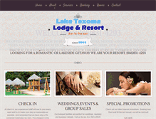 Tablet Screenshot of laketexomalodge.com